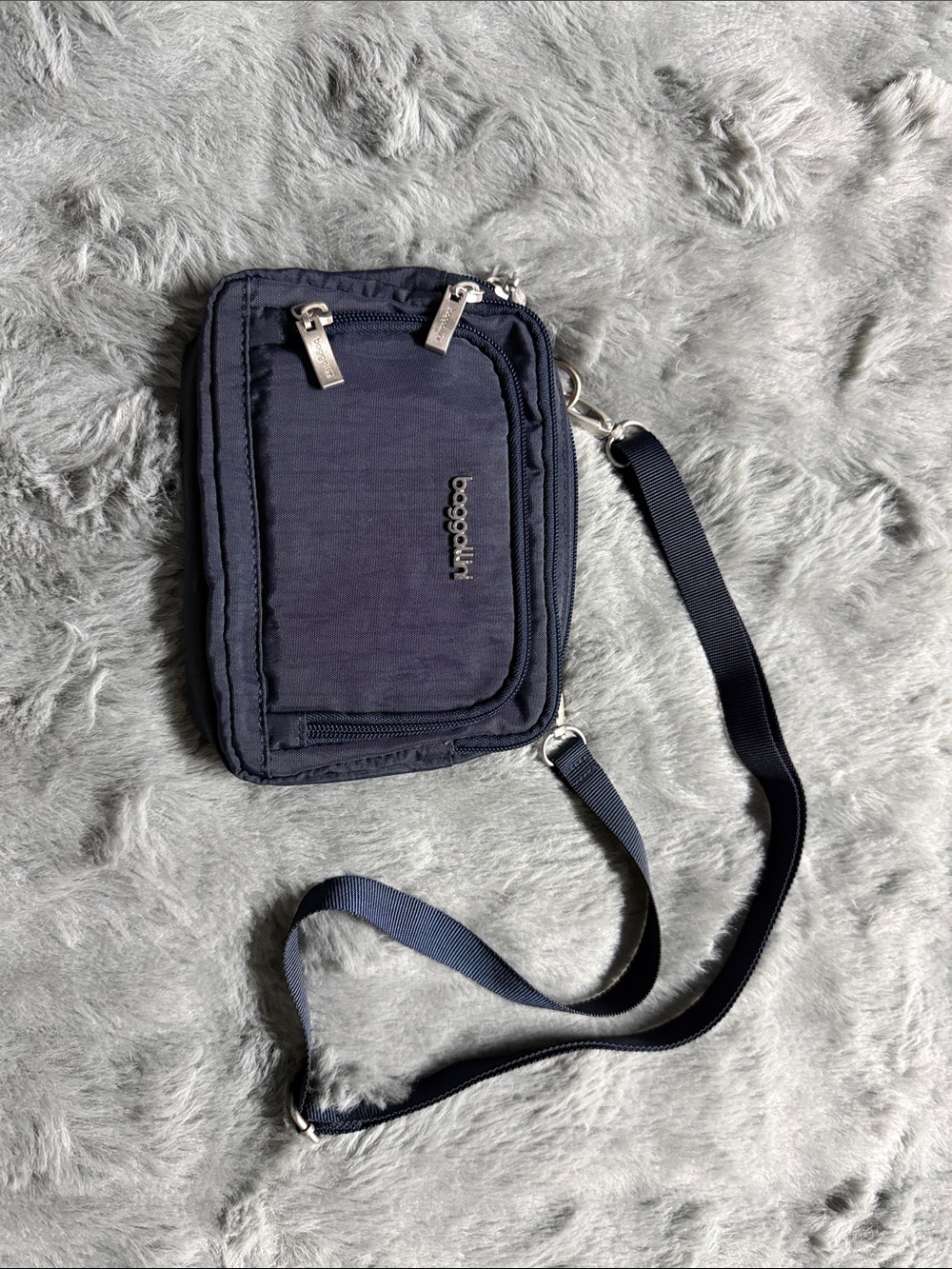 Baggallini Navy Blue Crossbody Belt Bag